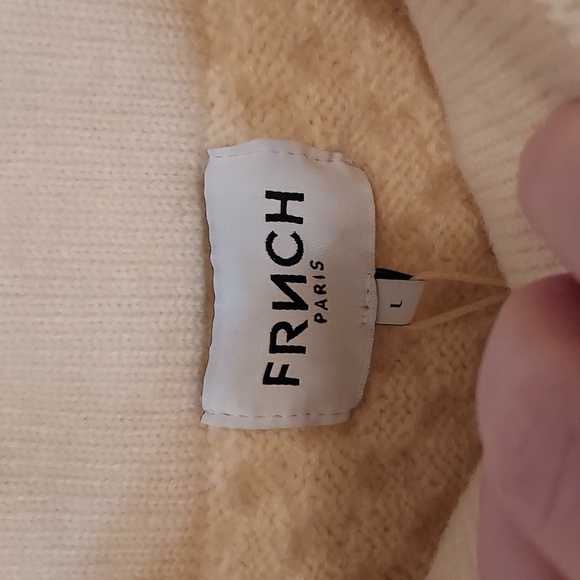 FRNCH Anisia Sweater Dress in Creme - Picture 10 of 15